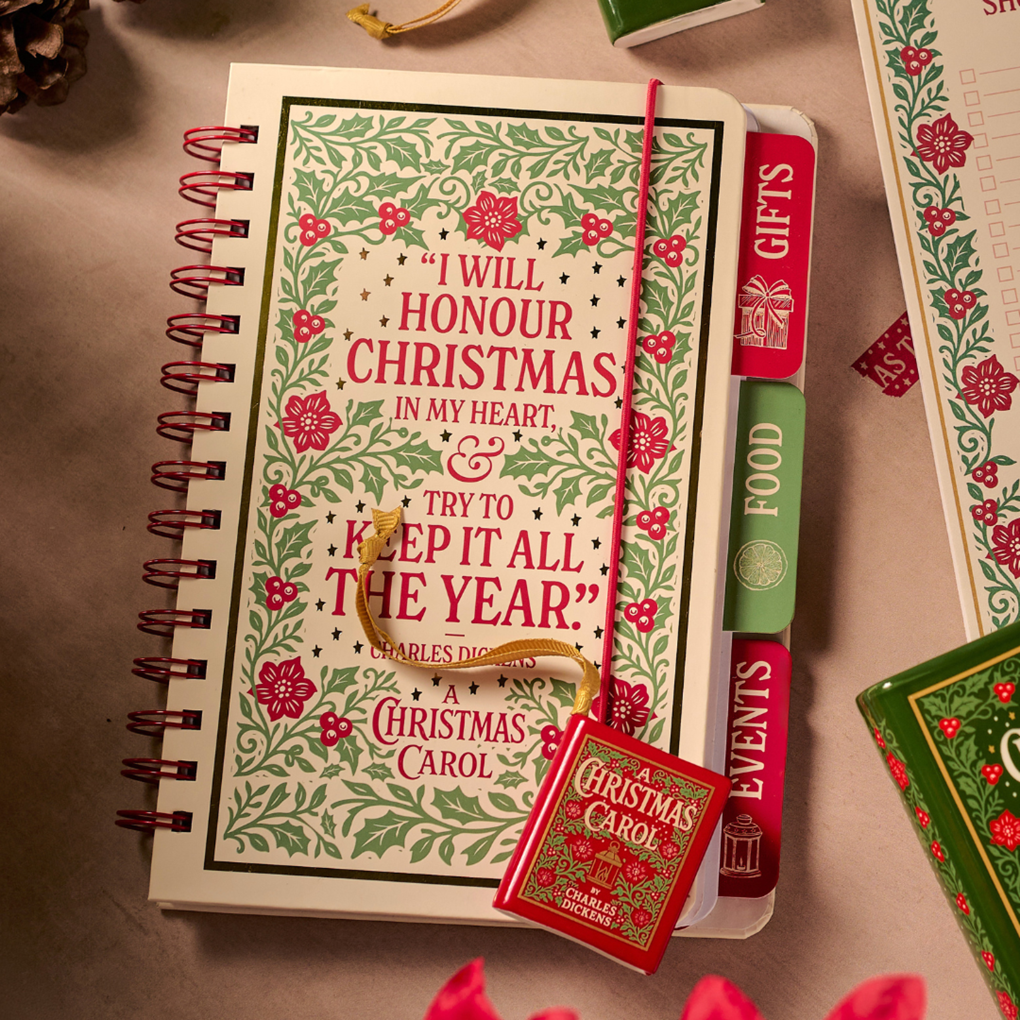 A Christmas Carol carnet A5 spirale Get Organised papier FSC
