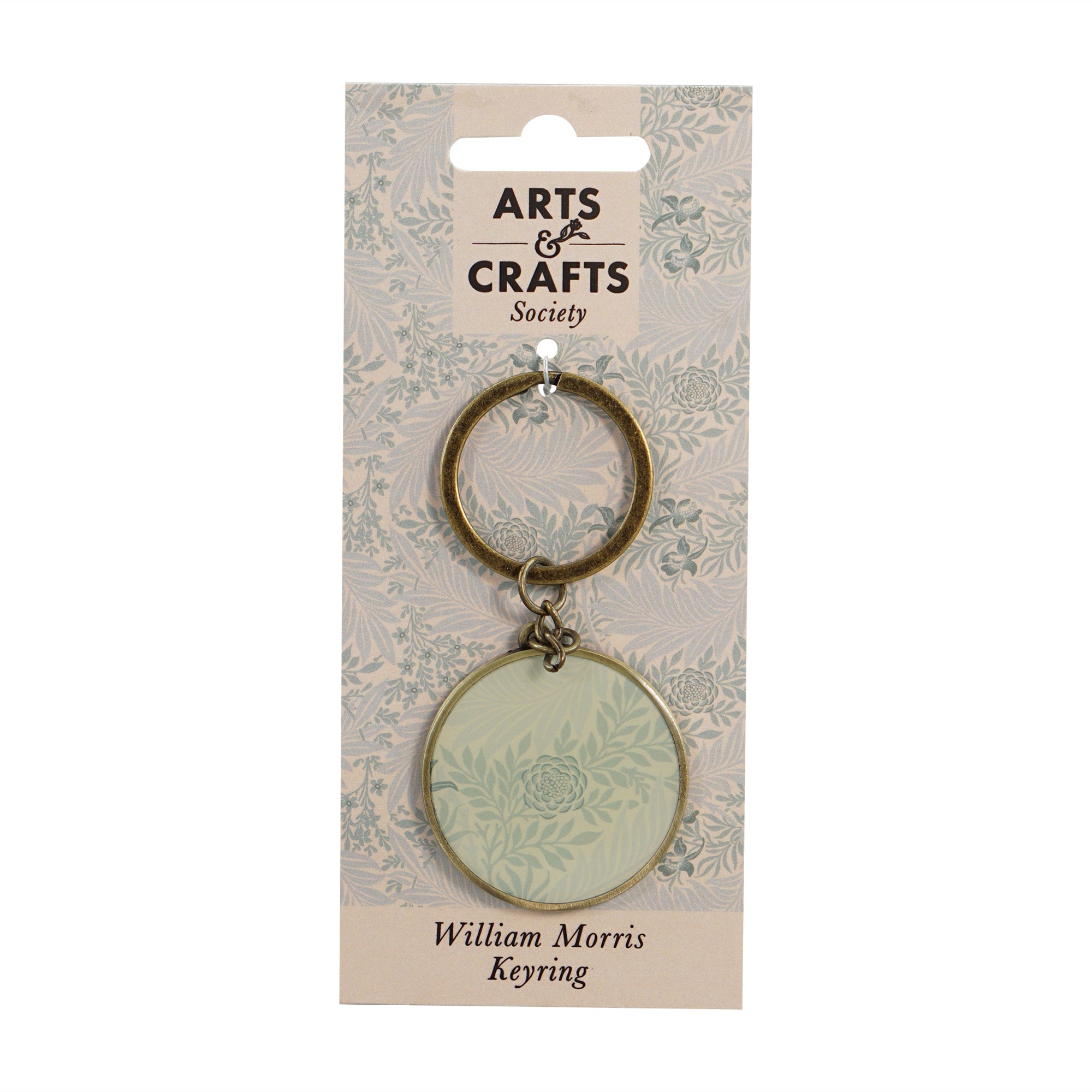 HMB Morris Larkspur porte-clés métal blanc 3,8 cm