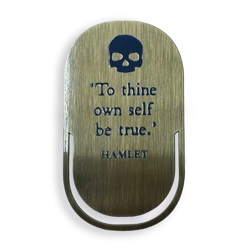 Shakespeare Hamlet marque-page métal bronze