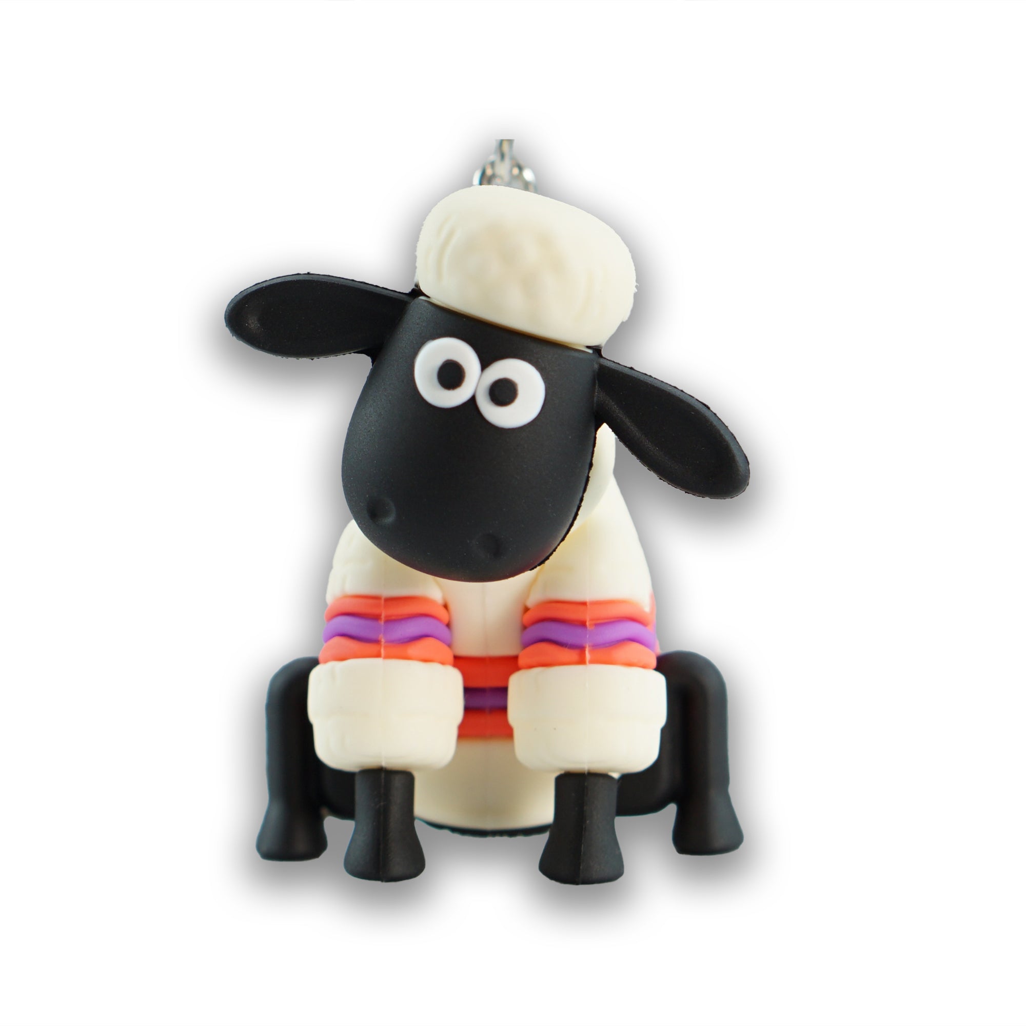 HMB Wallace & Gromit Shaun porte-clés PVC blanc