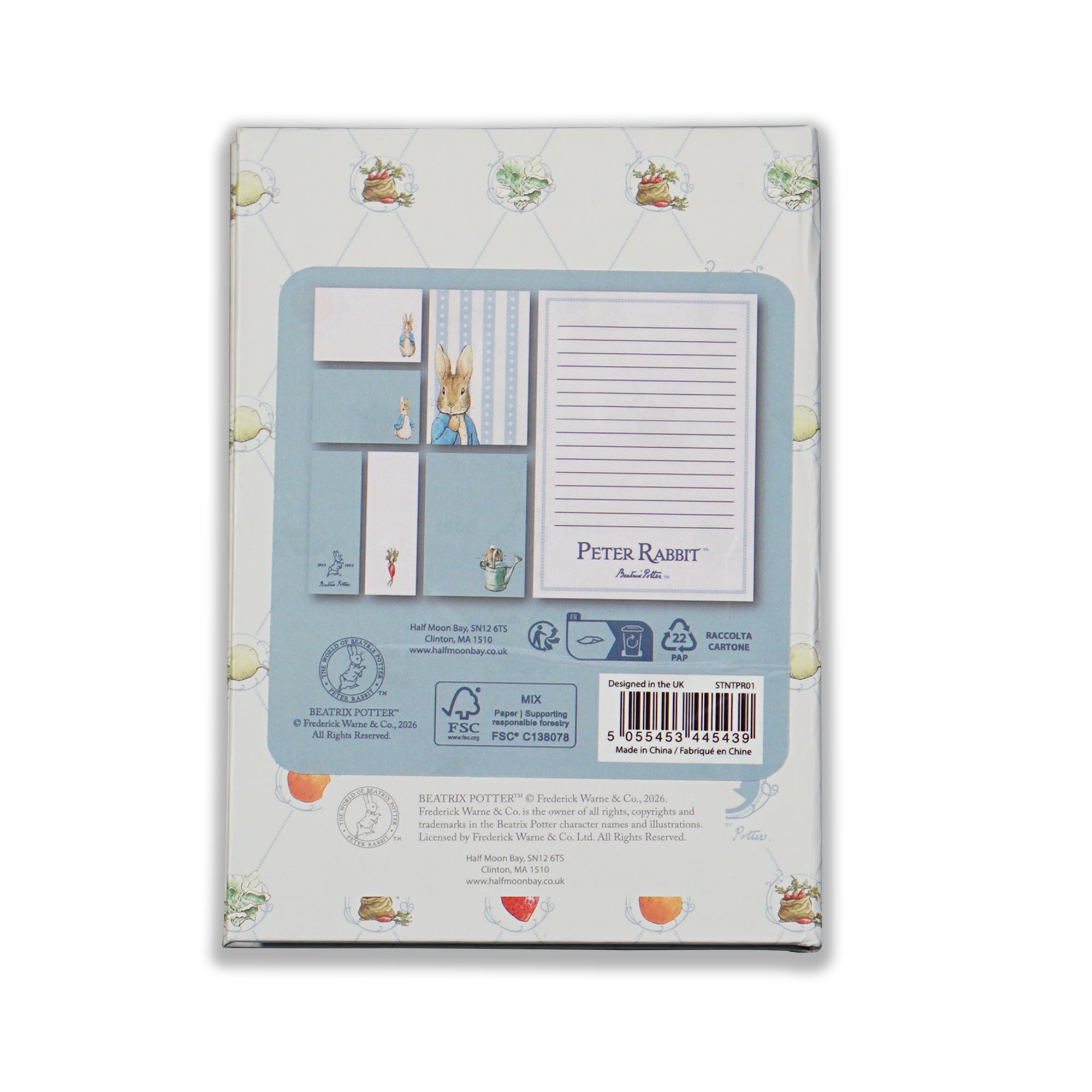 Peter Rabbit notes adhésives A6 blanc