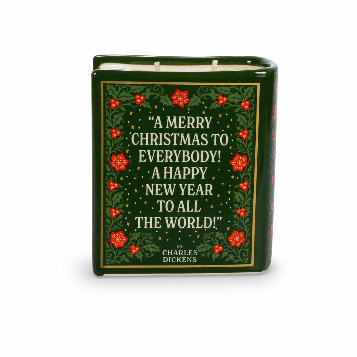 HMB A Christmas Carol bougie livre céramique orange