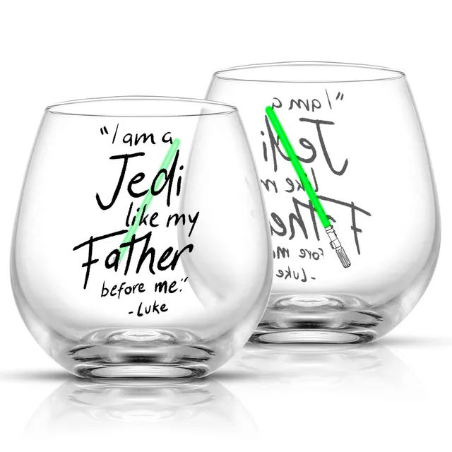 JoyJolt Star Wars Luke verre 44 cl lot de 2 sabre laser
