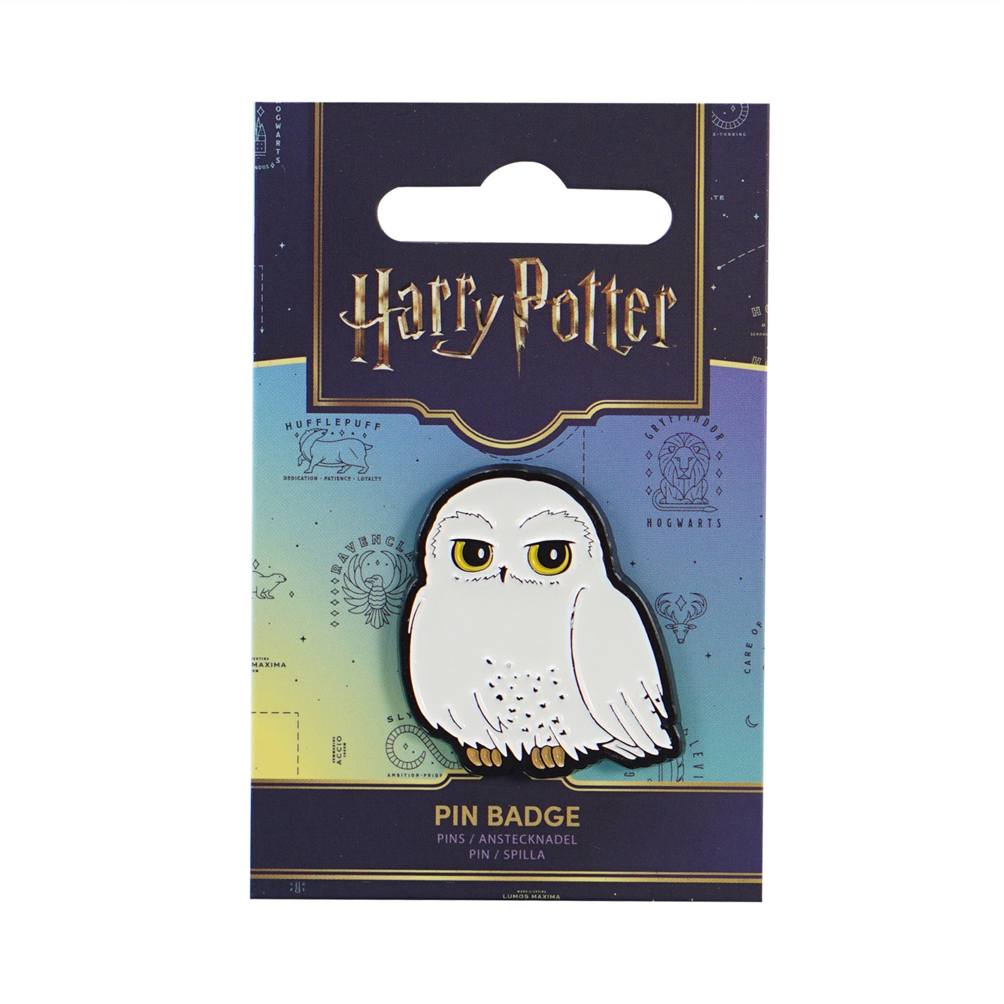 Harry Potter Hedwig pin's émail blanc 8,5 cm