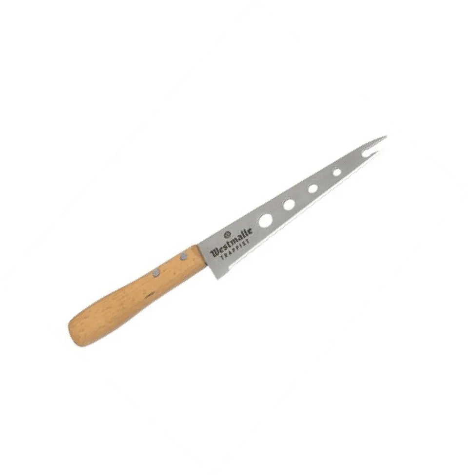 Westmalle couteau fromage bois lame inox 25,5 cm