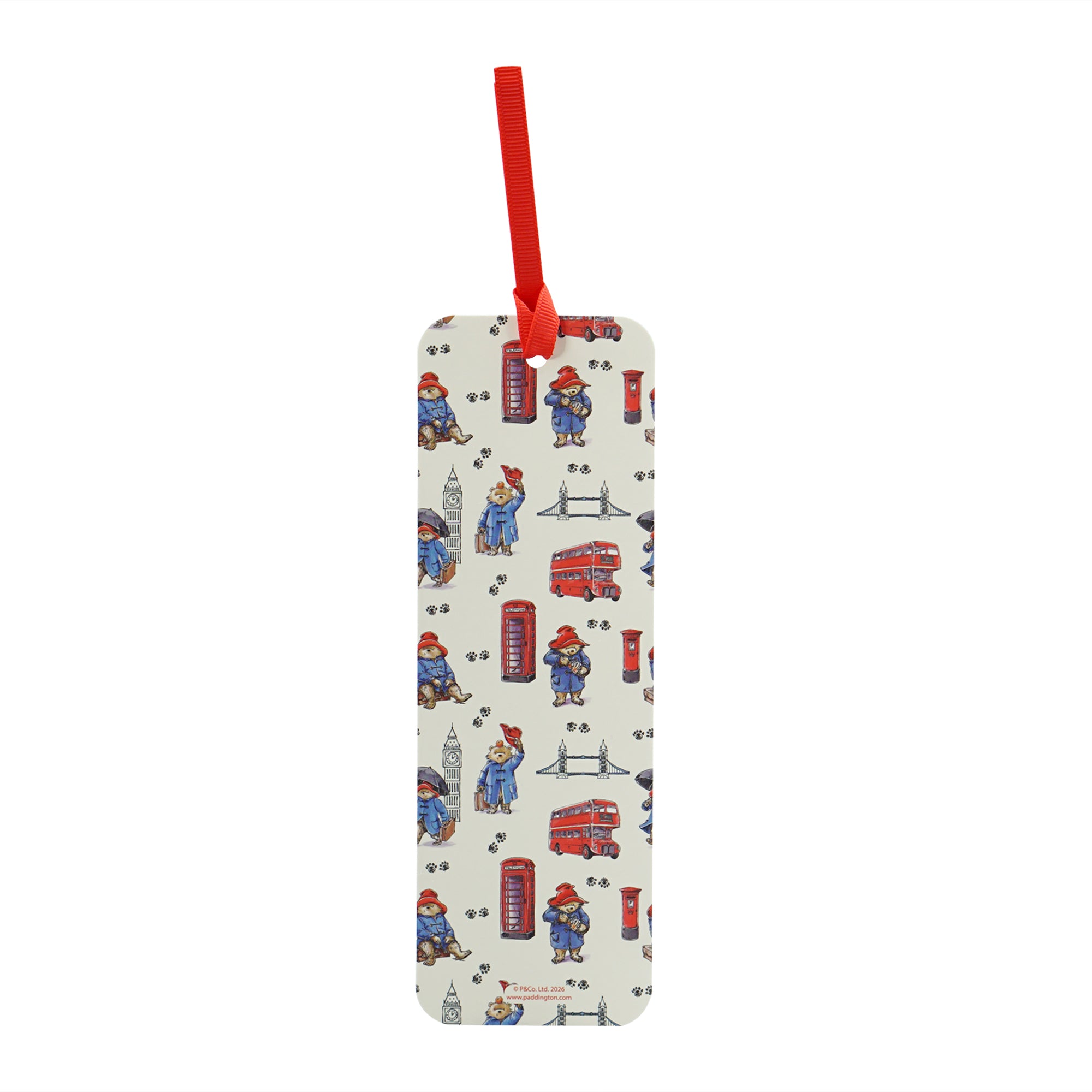 Paddington London marque-page papier blanc 18 cm