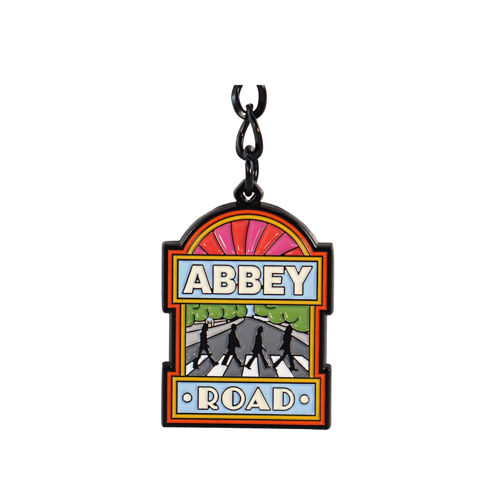 Porte-clés The Beatles Abbey Road métal rouge