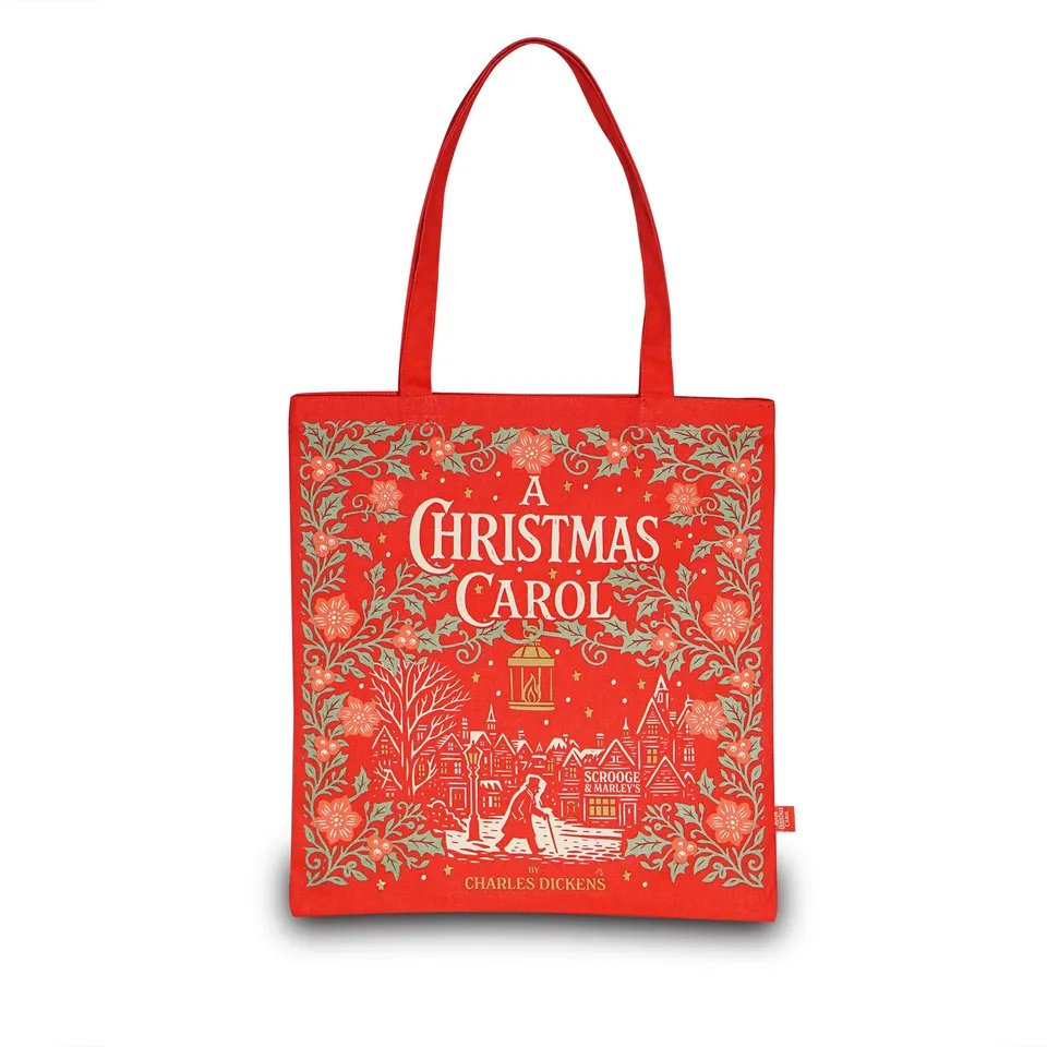 A Christmas Carol tote bag coton recyclé rouge