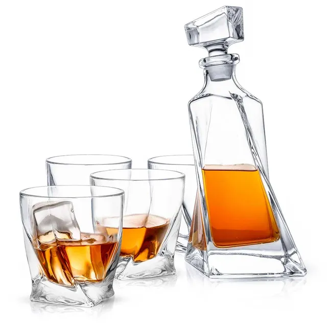 JoyJolt Atlas Decanter Set carafe coffret 5 pièces