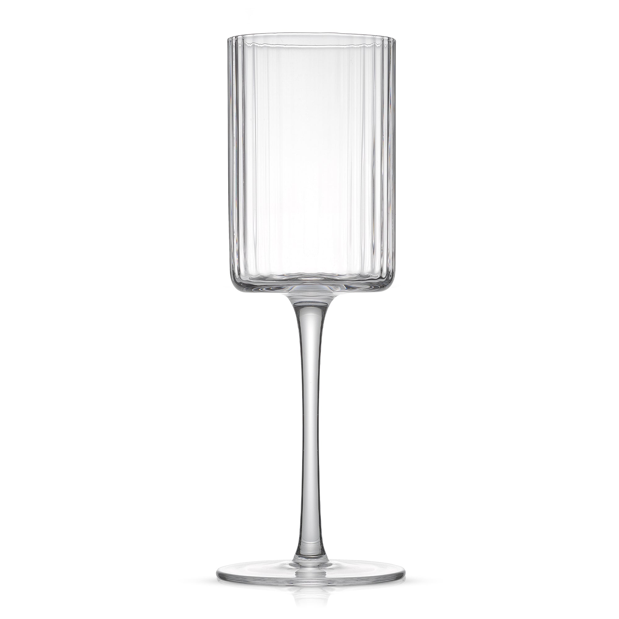JoyJolt Elle verre vin blanc strié 34 cl lot de 2