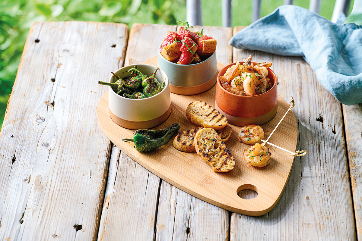 Artis Tapas set apéro planche bambou 3 bols