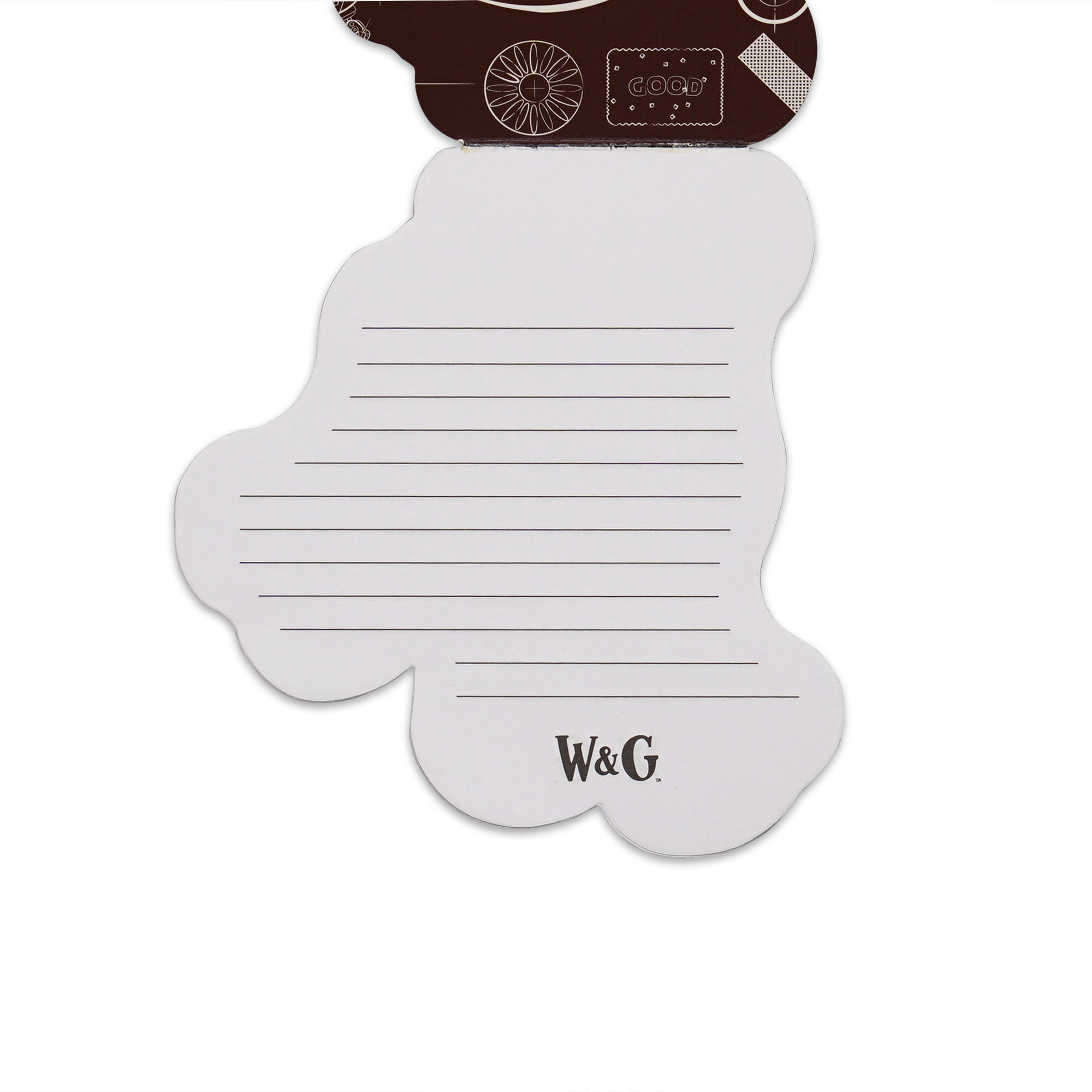 Wallace & Gromit carnet de poche Gromit forme découpée