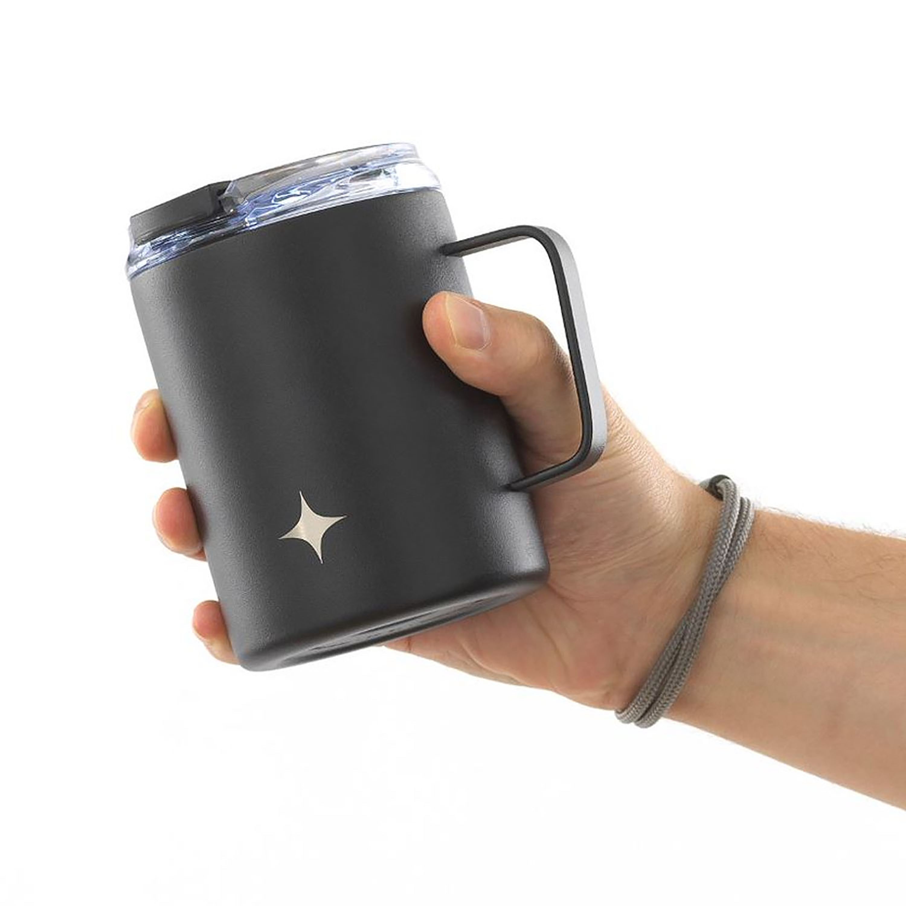 JoyJolt mug isotherme inox 38 cl poignée couvercle voyage