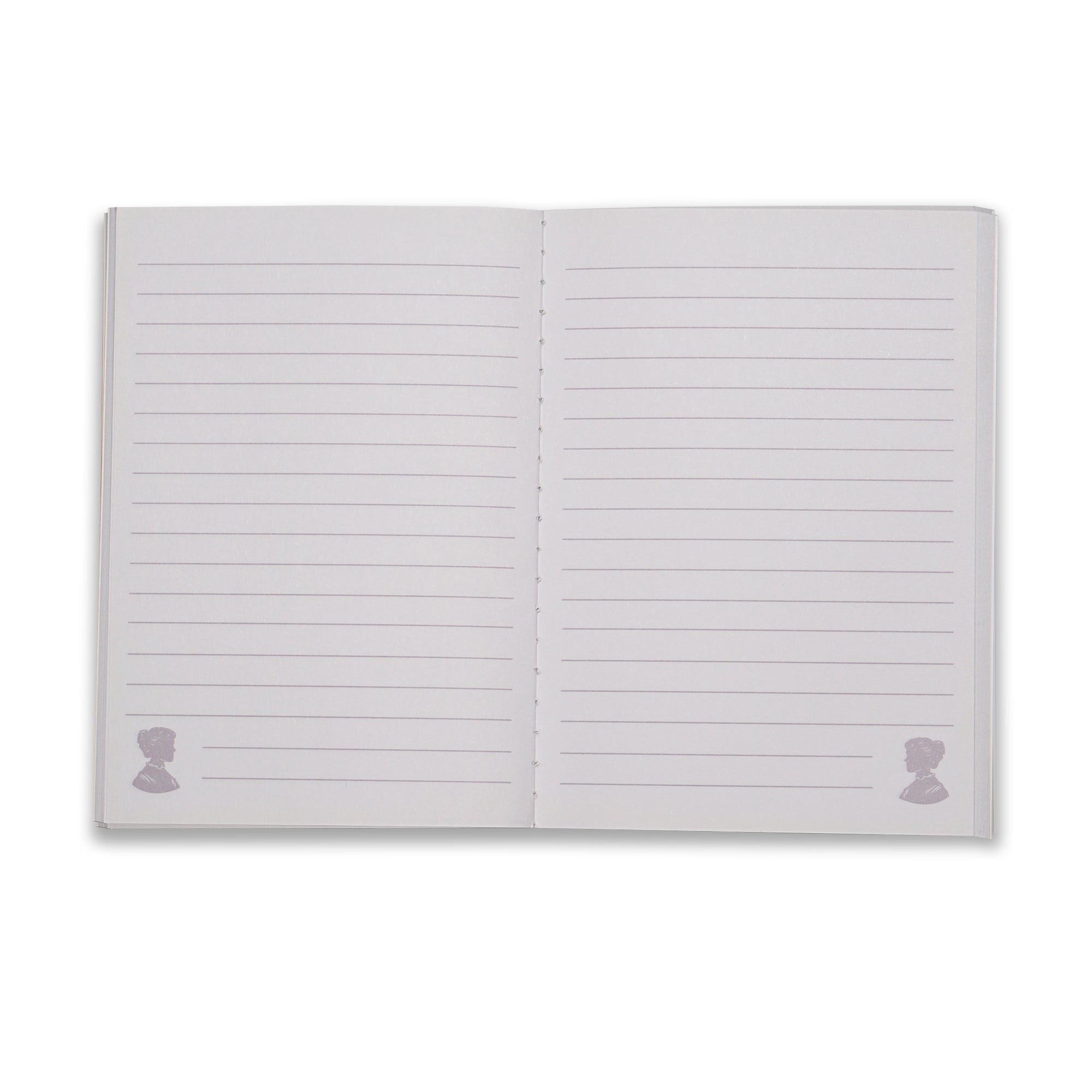 Jane Austen lot 2 carnets A6 violets lignés