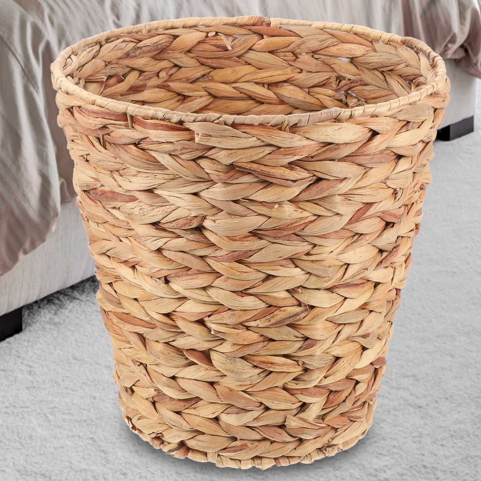 Alipis panier rangement tressé herbe gourde marron