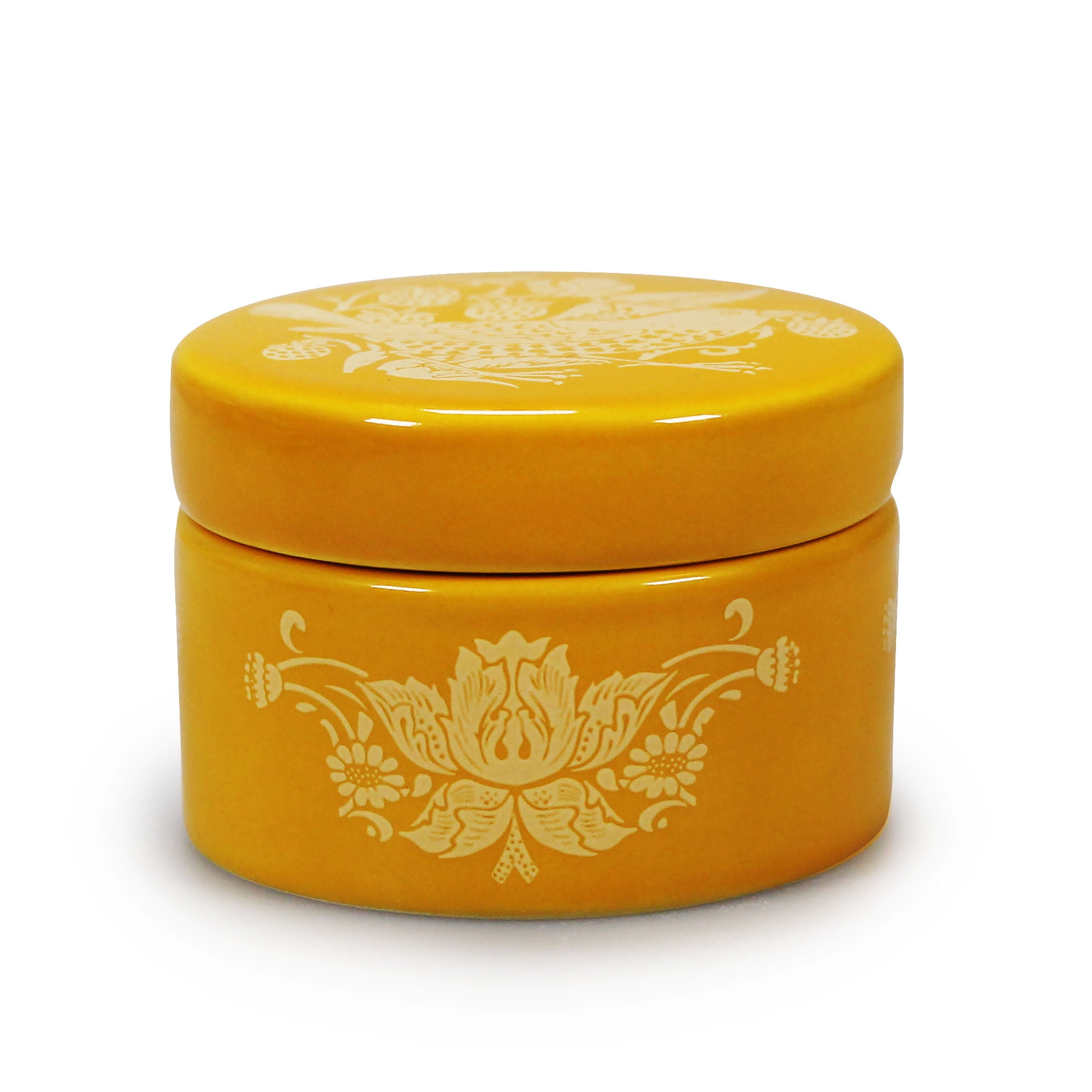 William Morris Quince boîte céramique 6cm jaune