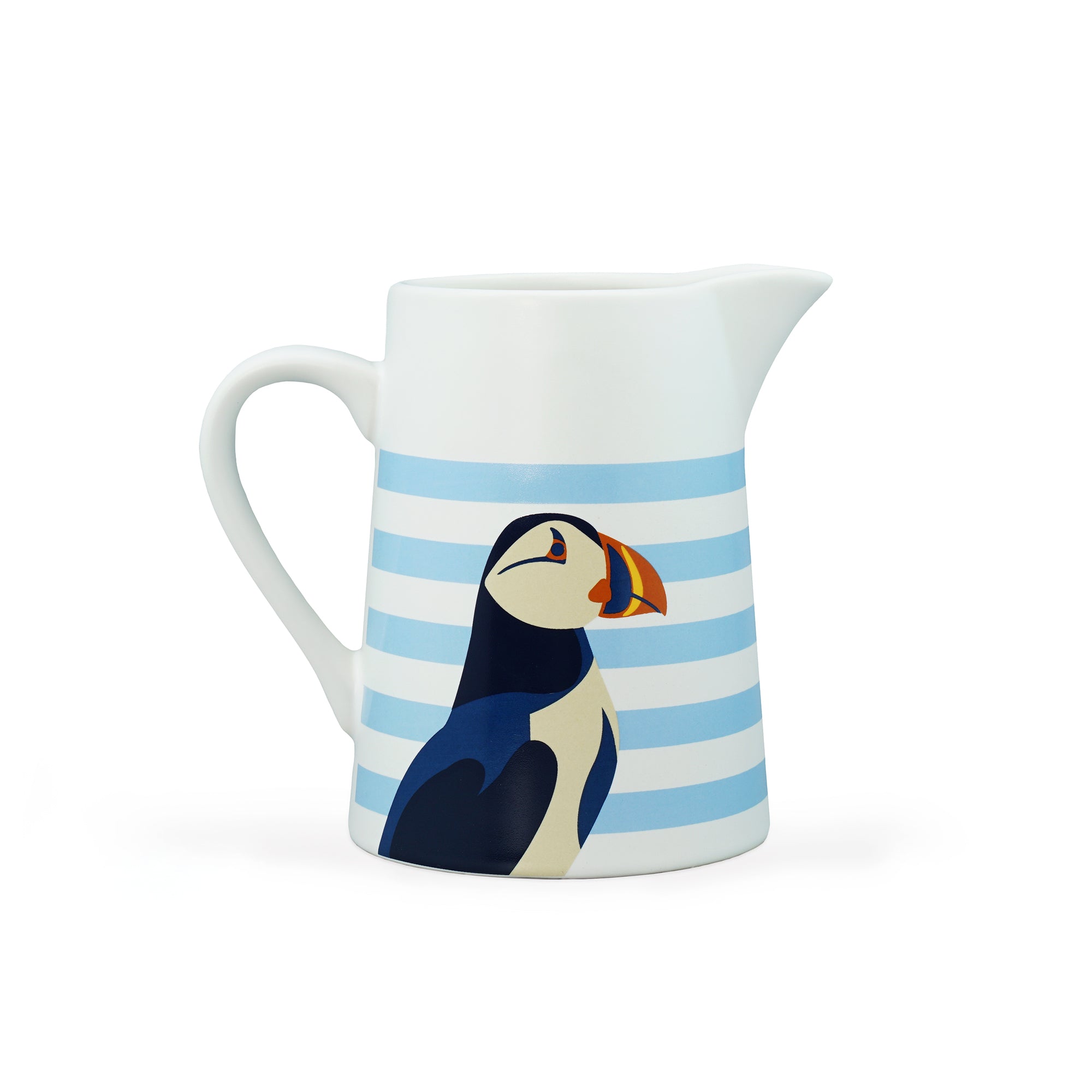 RSPB Puffin Blue pichet céramique 50 cl bleu
