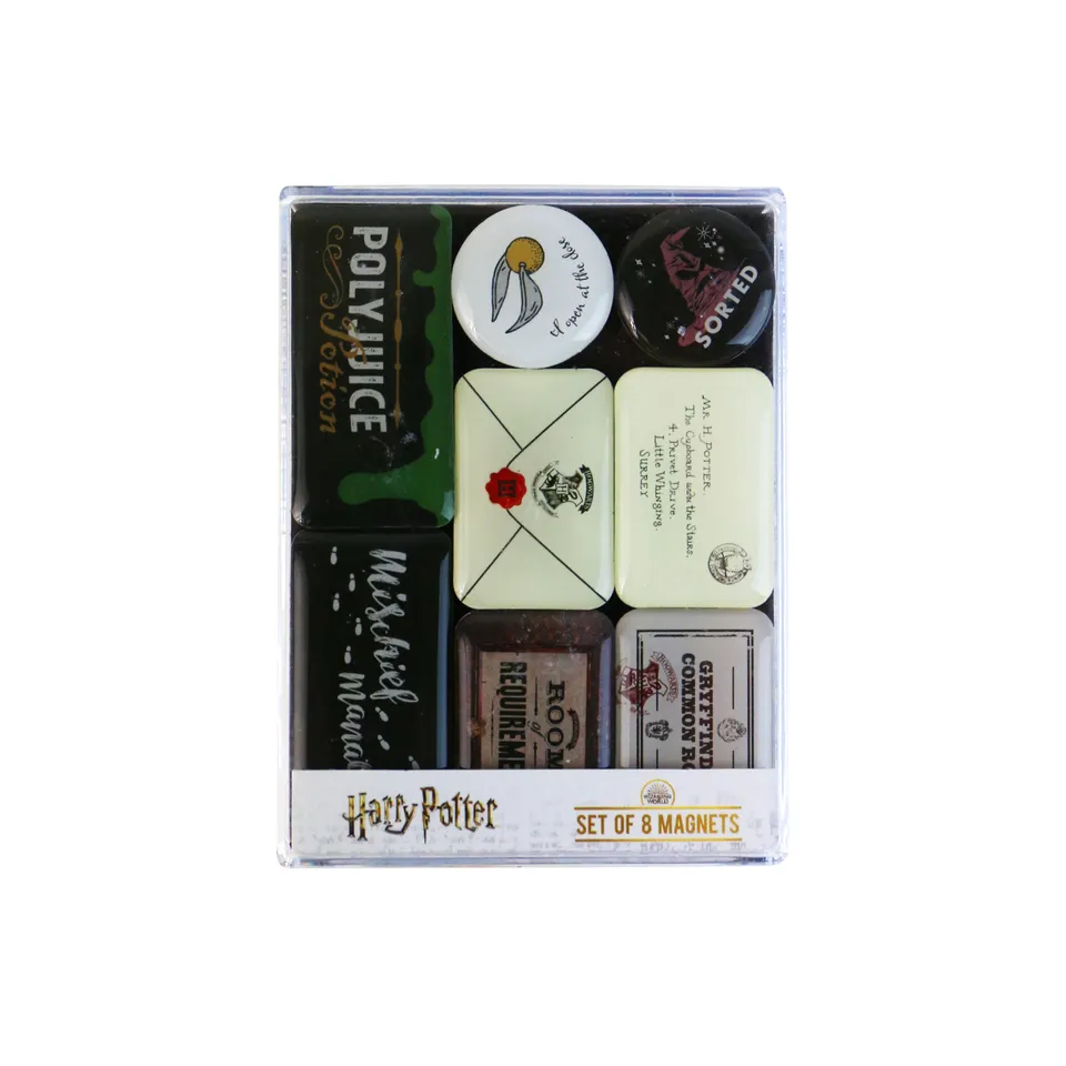 Harry Potter Hogwarts lot 8 magnets frigo multicolore