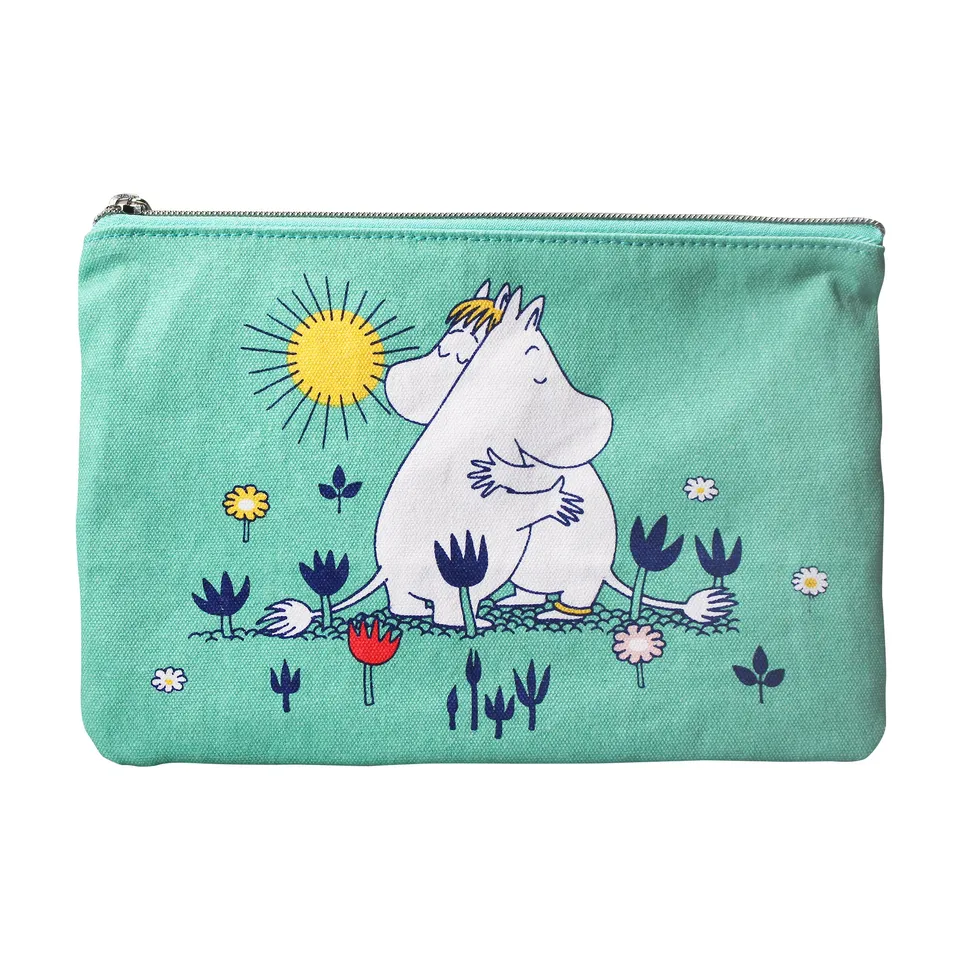 HMB Moomin Hug pochette coton recyclé 16x24 cm