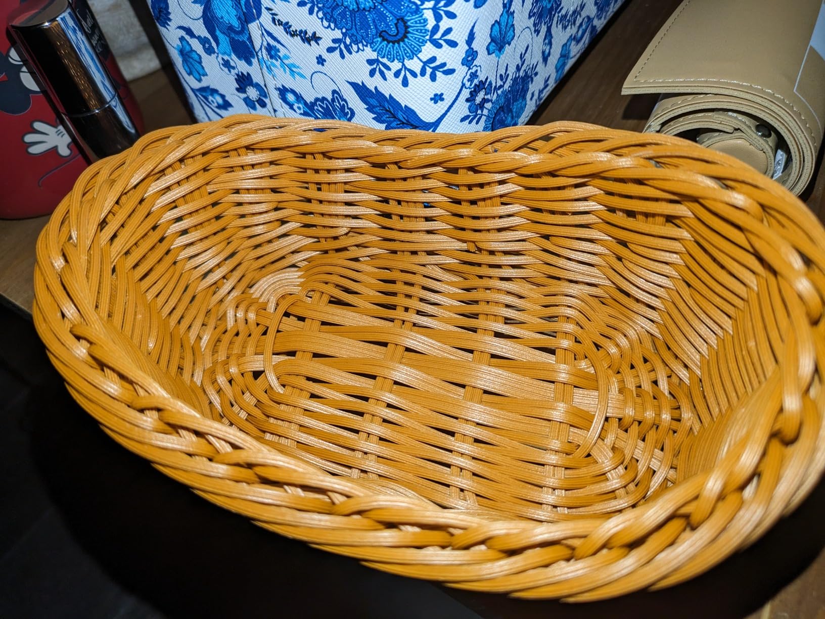 Alipis panier pain osier ovale 24x14,5cm