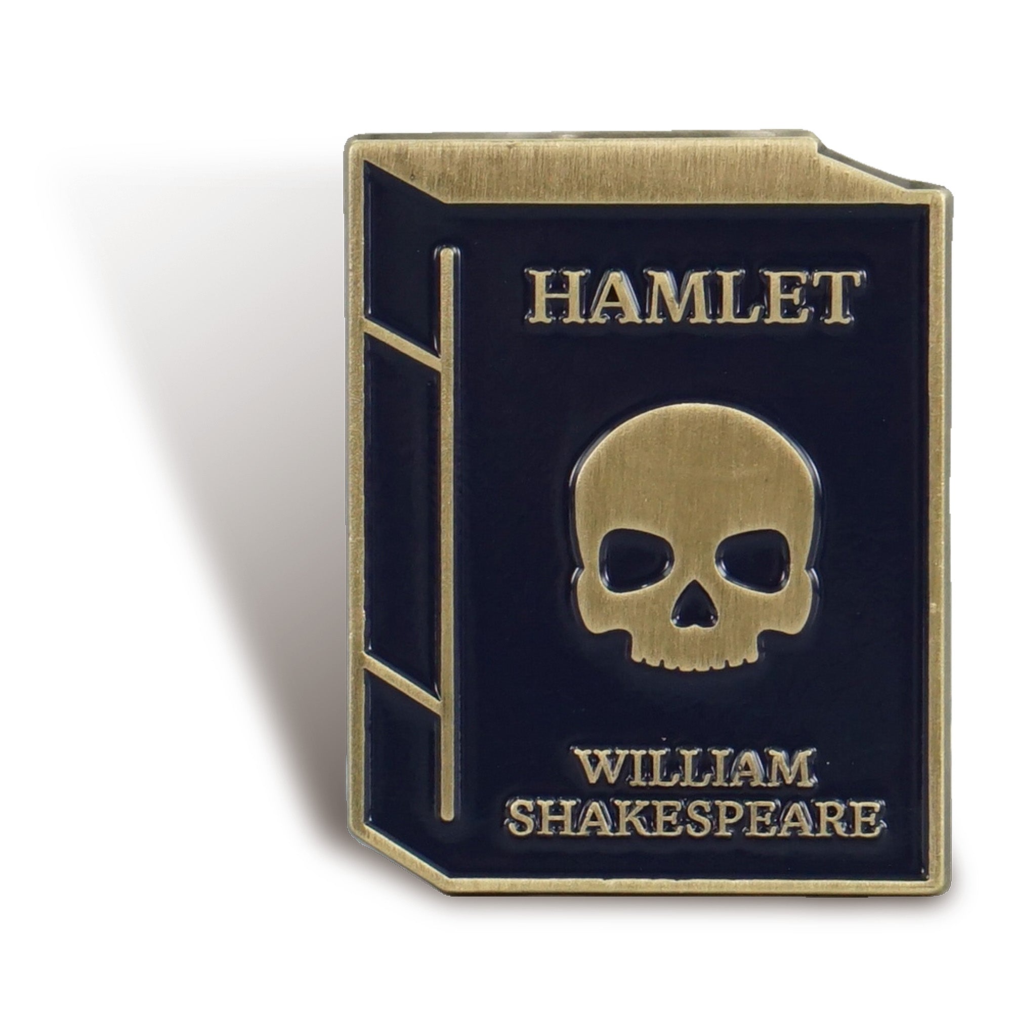 HMB Shakespeare Hamlet pin's noir émail