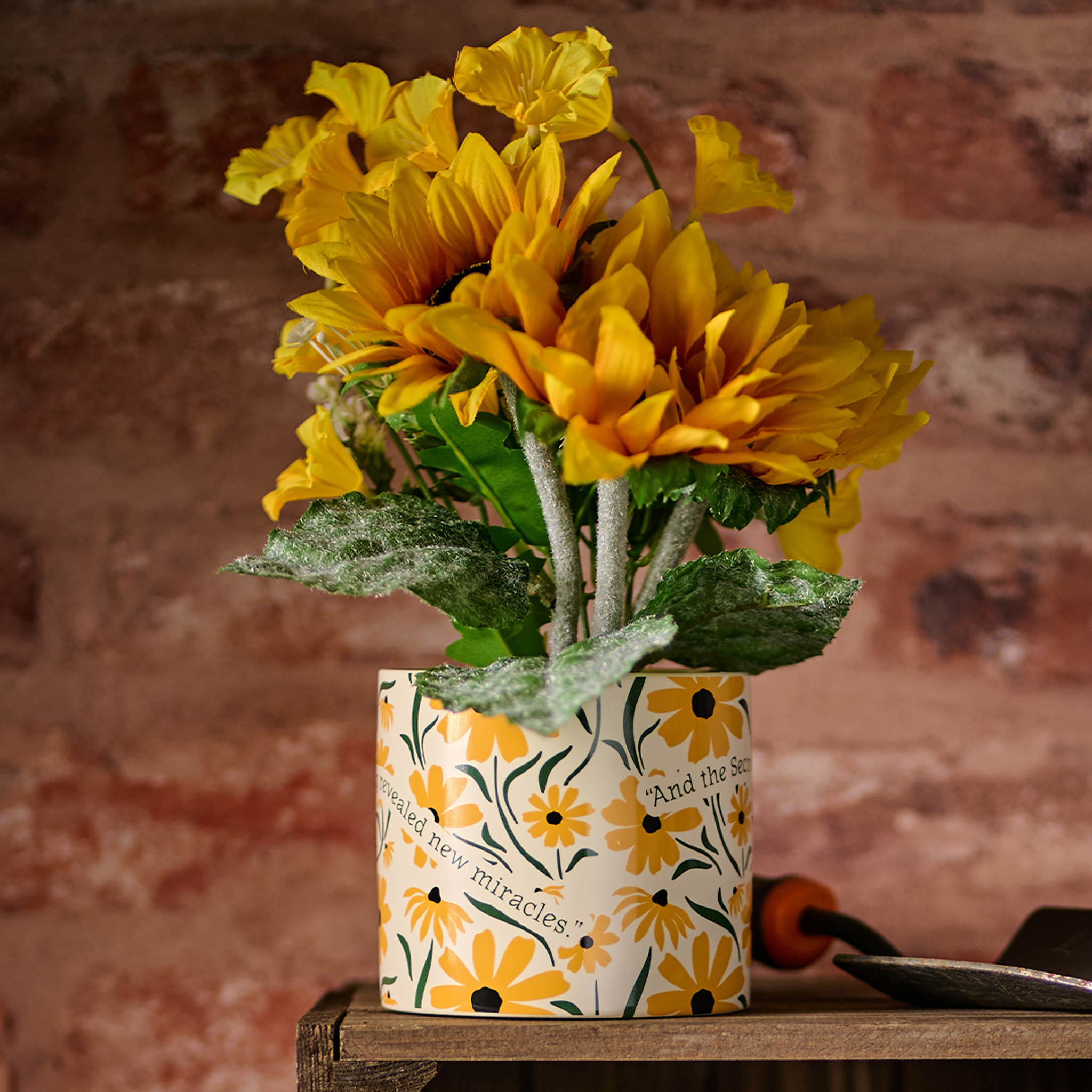 The Secret Garden pot céramique 10 cm jaune