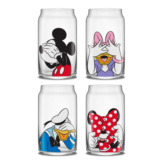 JoyJolt Disney Peek-a-Boo verre canette 47 cl lot 4